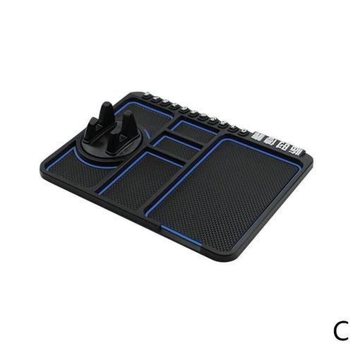 Tapis antidérapant de voiture multifonctionnel support de téléphone support  antidérapant support de téléphone tapis de voiture ~ C