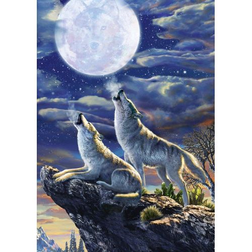 Full Moon Wolves - Puzzle 1000 Pièces