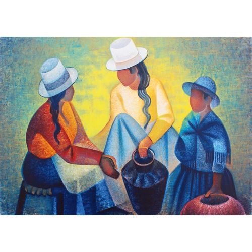 Louis Toffoli - Femmes À La Potiche Bleue, 1977 - Puzzle 1000 Pièces