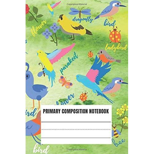 Composition Primary Book: Primary Composition Notebook Grades K-2 & 3 Story Journal, Picture Space And Dashed Midline, Kindergarten To Early Childhood, Size : 6x9 Pce, 120 Story Paper Pages