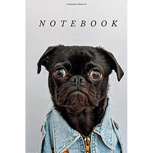 Notebook: Funny Dog Design - (Journal, Diary) - 100 Lined Pages - 6x8"