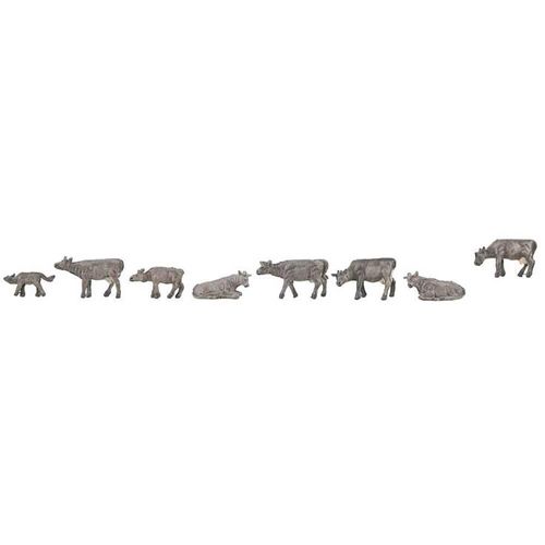 Modélisme N : Figurines : Vaches De Montagnes Grises-Faller