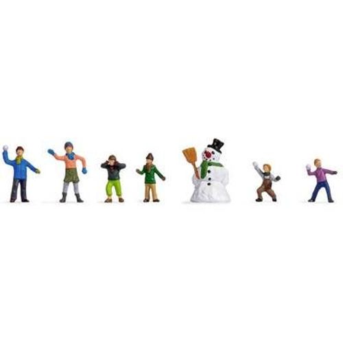 Noch Tt Figurines Enfants Dans La Neige-Noch