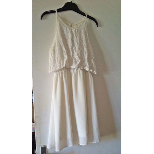 Robe Blanche Dentelle Gémo Taille 12 Ans ..