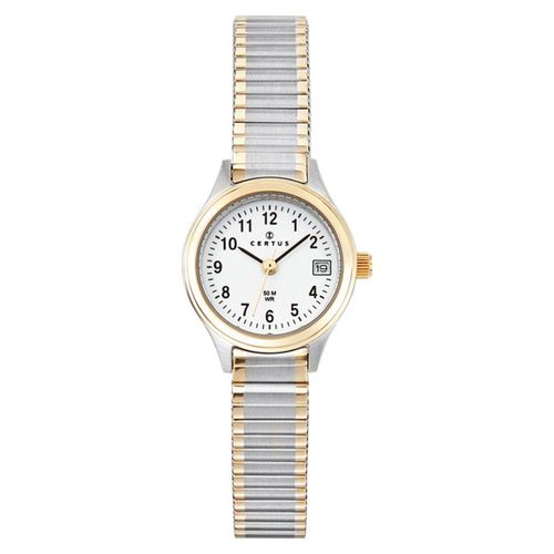 Montre Femme Certus Acier Bicolore Bracelet Extensible