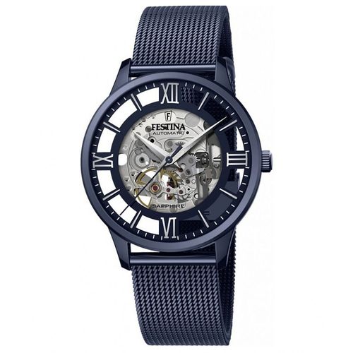 Montre Festina Automatic Skeleton Bleu