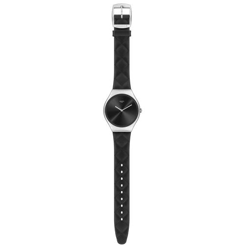 Montre Swatch Black Quilted Collection Skin Irony