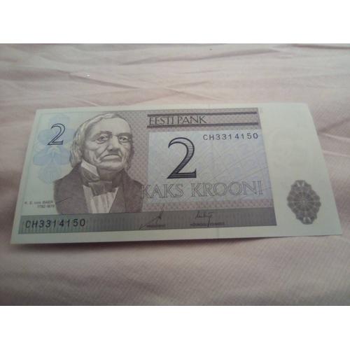 Billet 2 Krooni Estonie