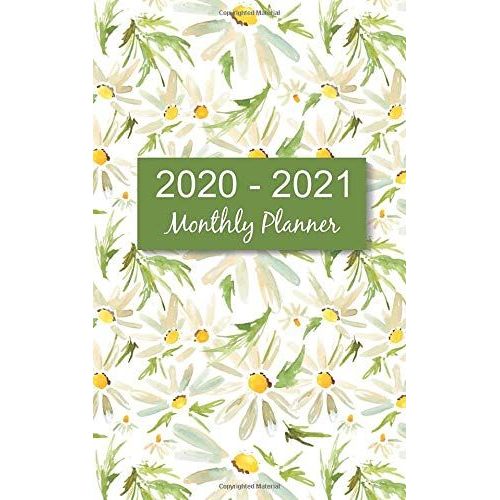 2020 - 2021 Monthly Planner: Meadow Daisy Two-Year Monthly Pocket Planner