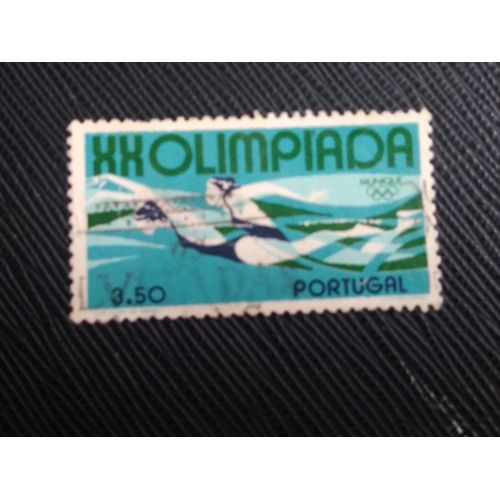 Timbre Portugal Y T 1159 Jeux Olympiques D'été - Munich - Brasse Papillon - Natation 1972 ( 180708 )