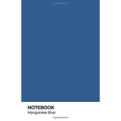 Notebook - Manganese Blue: Cover With Color Of The Year 2020. Gift Idea For Co-Worker, Friend, Family Or Yourself. Journal With 100 Lined Pages, 5,5 X 8,5 In (A5)