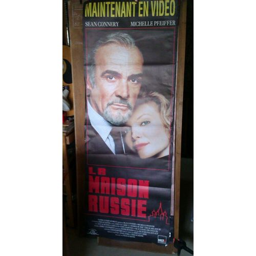 Ancienne Affiche Video Sean Connerie Michelle Peeiffer La Maison Russie