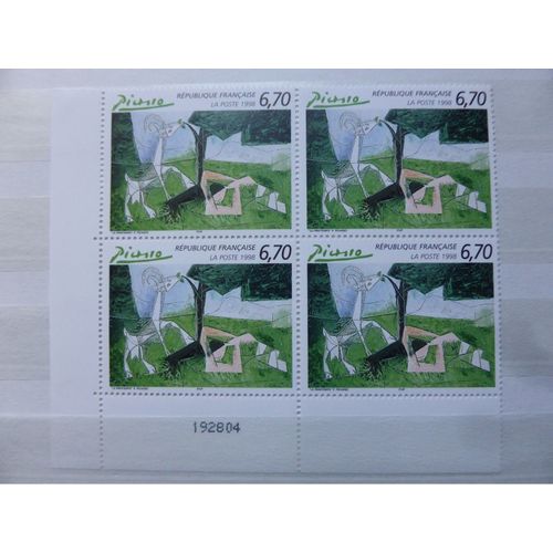 France.Bloc De 4 Numéroté Du N°3162 Picasso