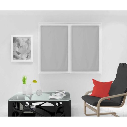 Paire De Brise Bise 45x160 Cm Dolly Gris Clair, Par Soleil D'ocre