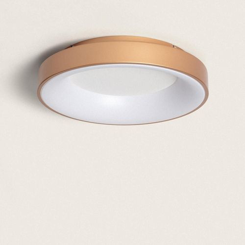 Plafonnier Led Rond 40w Métal Ø470 Mm Cct Sélectionnable Jacob Doré