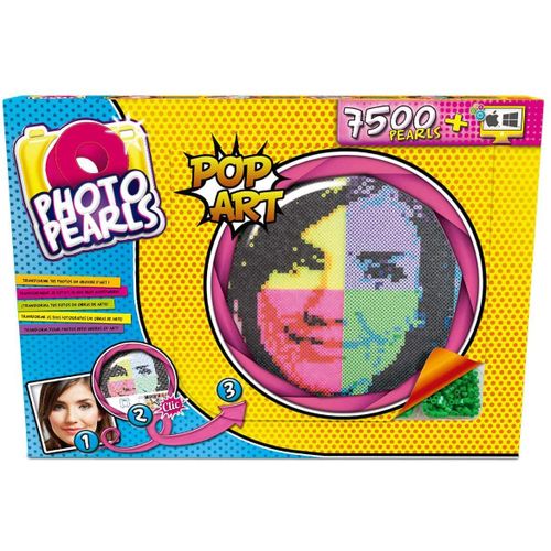 Coffret Photopearls 7500 Perles À Repasser D'après Photos Pop Art (Goliath Games 35935)