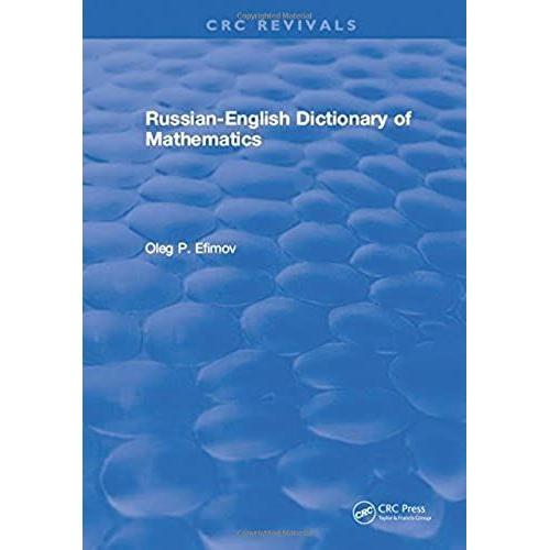 Russian-English Dictionary Of Mathematics