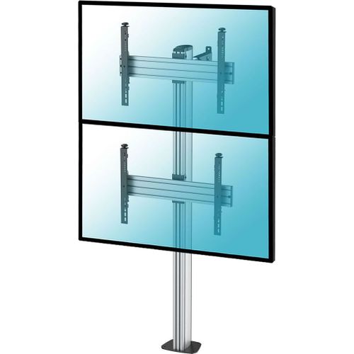 Pied TV Kimex Support de Sol 2 écrans TV 40"-65"