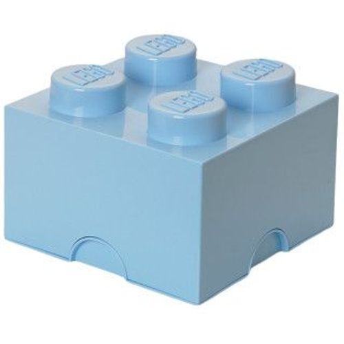 Brique de rangement empilable avec tiroir 4 plots LEGO Bleu ciel