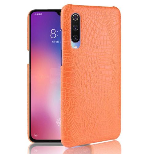 Xiaomi Mi 9 Se Étui Pour Classique Élégant Housse De Protection Mode Classique D'alligator Compatibilité Anti Éraflure - Couleur Orange