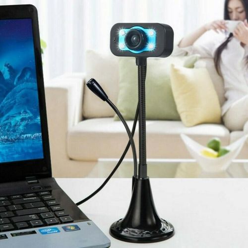 Webcam Full HD, Mini caméra, avec Microphone, prise USB, pour PC, Mac, ordinateur portable, vidéo d'enseignement en direct