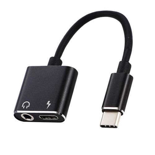 Adaptateur USB 2 en 1 pour écouteurs Huawei P20 Pro Xiaomi Mi 6 8 9 Se Note, convertisseur de câble 3.5 Type C à Jack 3.5mm AUX