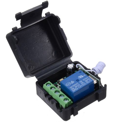 Télécommande sans fil RF 12V 10a 1 canal, commutateur relais émetteur avec récepteur pour porte de Garage