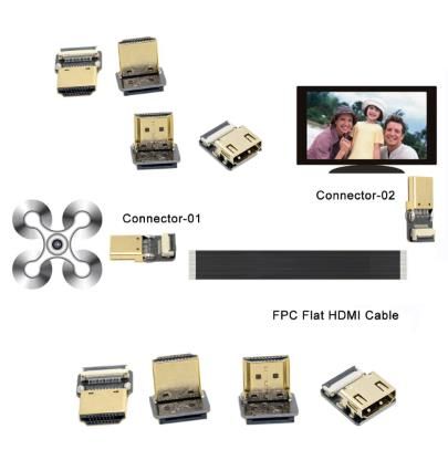 Cble HDMI FPV Type A femelle vers Micro HDMI Type D mle, c... - 2