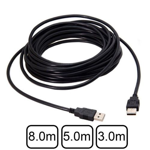 Câble de données USB type a mâle vers USB 2.0 mâle, 8m 5m 3m, pour disque dur, Scanner et imprimante