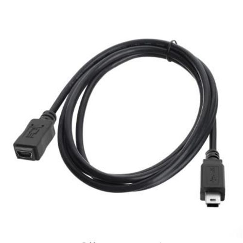 Câble adaptateur Mini USB 2.0 Hi Speed, 0.5M, 5 broches mâle à femelle, Extension