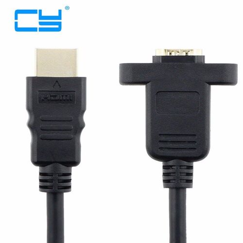 Lot de 5 boîtiers HDMI Standard mâle à femelle, câble court de 30cm pour montage sur panneau