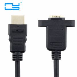 Lot de 5 boîtiers HDMI Standard mâle à femelle, câble court de 30cm pour montage sur panneau