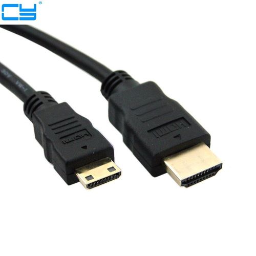 Câble HDMI vers Mini HDMI v1.4 pour HDTV DV 1080p, haute vitesse pour caméra 3D, tablette PC, 5M, 15 pieds, or, 1.5m