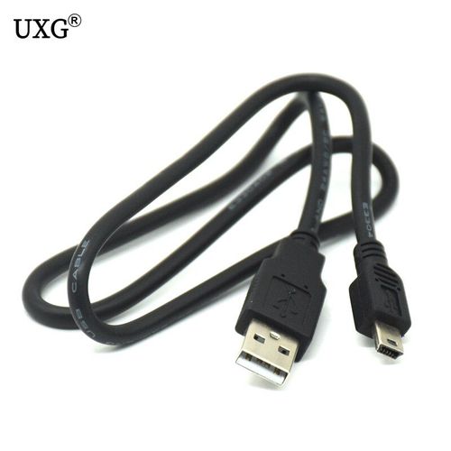 Adaptateur USB 2.0 A mâle vers Mini 5 broches B, meilleur câble de données, rallonge noire, longueur 30cm 60cm 1m