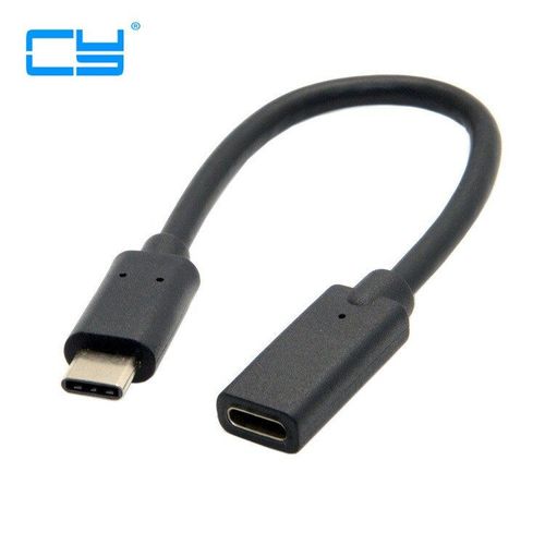 Câble d'extension USB 0.2 de USB C m/1m, USB 3.1 de type c mâle à femelle CM CF, câble de données de 20cm et 100cm
