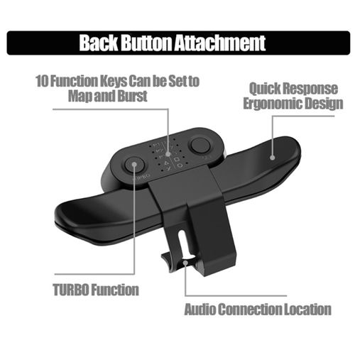 Adaptateur De Clé Turbo Pour Manette De Jeu Ps4, Extension De Bouton Arrière, Peut Être Personnalisé, Cartographie