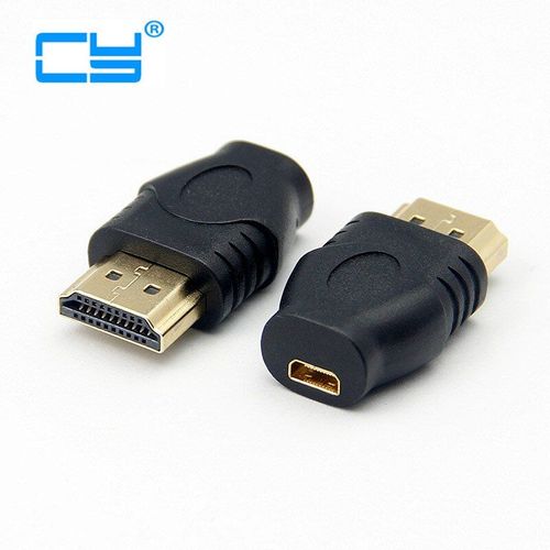 Adaptateur HDMI mâle vers Micro HDMI femelle Type D vers HDMI 1.4 type A, convertisseur de câble noir 1 pièce