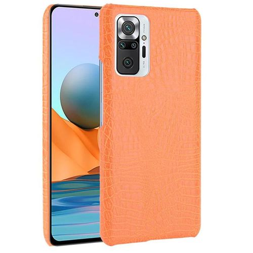 Xiaomi Redmi Note 10 Pro Max Étui Pour Classique Élégant Mode Classique D'alligator Anti Éraflure Housse De Protection Compatibilité - Couleur Orange