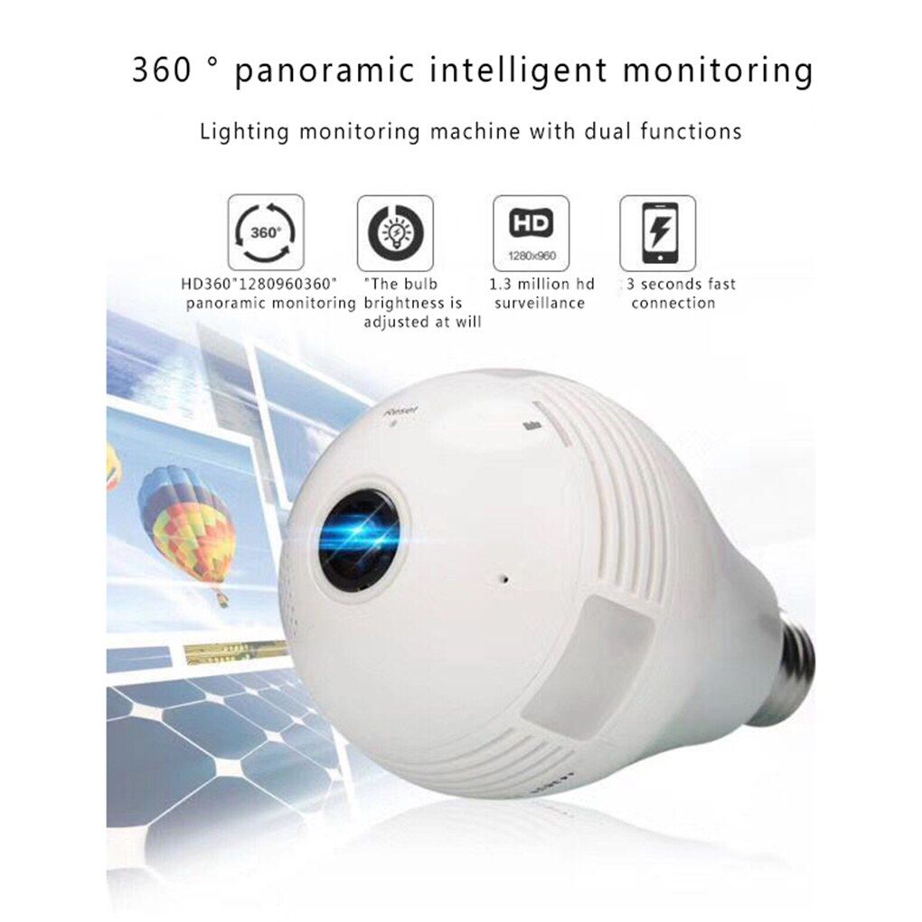 Camra de Surveillance IP WIFI sans fil V380, systme de sc...