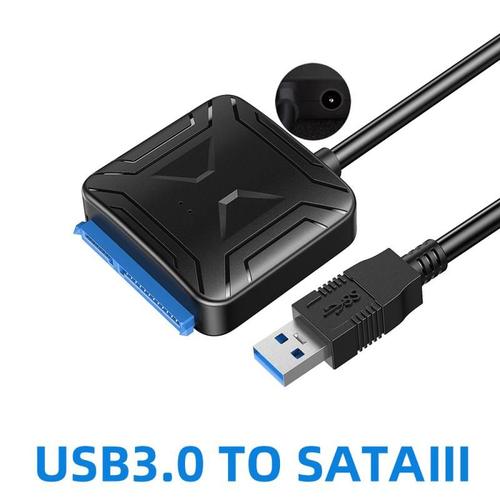 Cable convertisseur SATA USB 3.0, mâle, HDD/SSD, 0.4 m, 2.5/3.5 pouces, lecteur, fil adaptateur,
