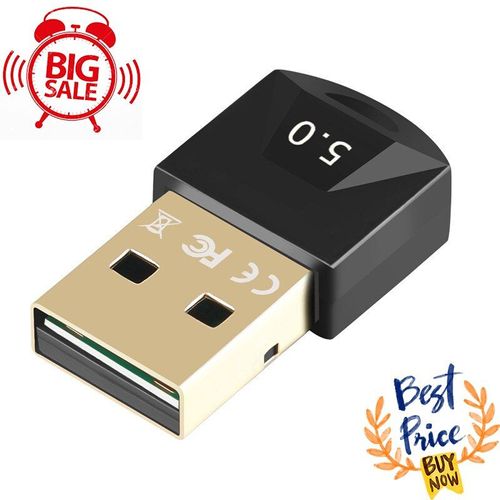 Mini adaptateur USB BT 5.0, récepteur/transmetteur de musique sans fil compatible avec Bluetooth 5.0, Dongle 5.0 pour PC