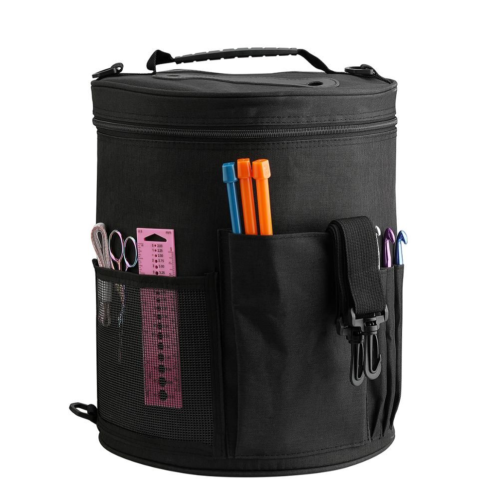 Sac de rangement de couleur noire pour gros fils, fourre tou...