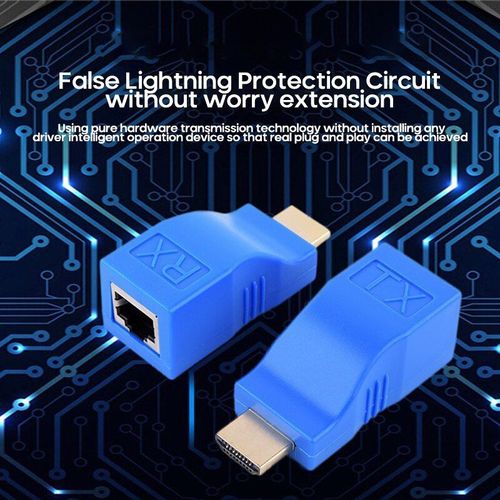 Extension de Ports RJ45 LAN 1080P, 30m de câble Ethernet pour moniteur HDTV, compatible HDMI, CAT5e/6 UTP, nouveau