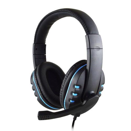 Écouteurs de jeu filaires 3.5mm, casque d'écoute pour PS4, Station de jeu 4, PC, Chat, ordinateur avec Microphone