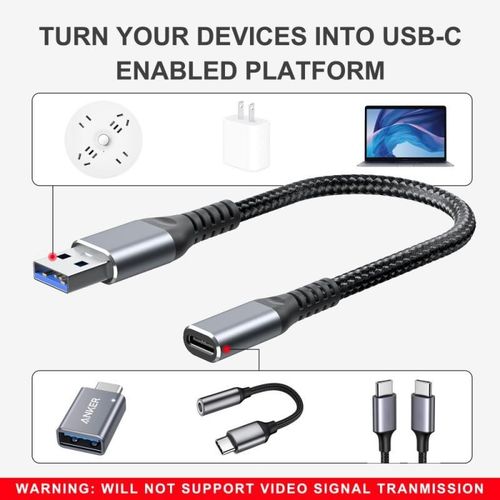 Câble adaptateur Micro USB type c OTG, Usb 3.0 mâle à Usb 3.1 femelle, convertisseur de câble USB C pour Samsung Macbook