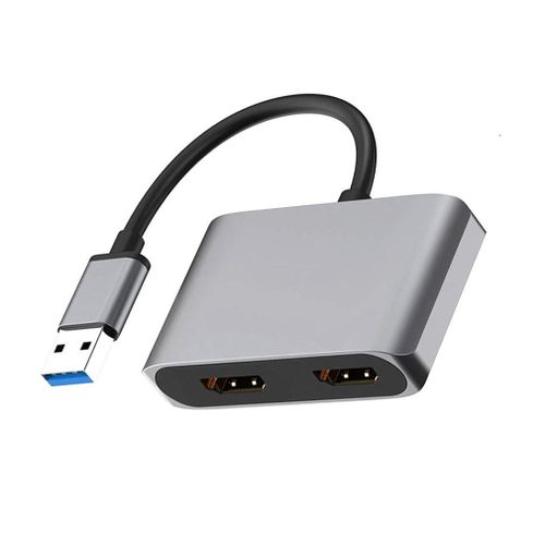 Adaptateur USB 3.0 vers HDMI double écran, compatible avec Windows 7/8/8.1/10