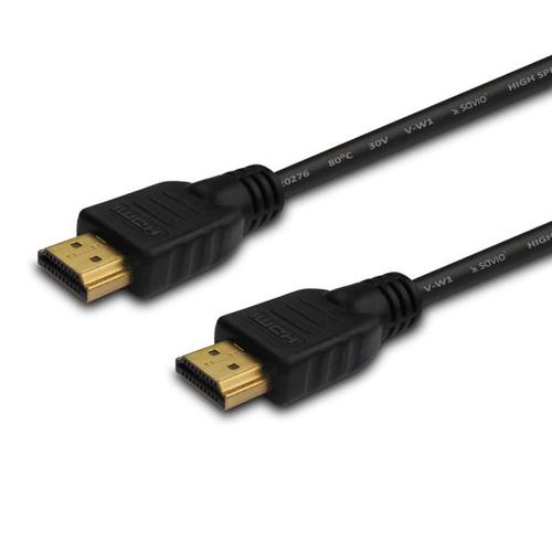 Savio Cl-37 Câble Hdmi 1 M Hdmi Type A (standard) Noir