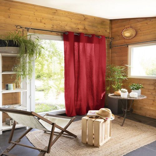 Rideau 140x260 Cm Coton Cerise