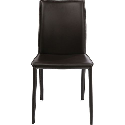 Chaise En Cuir Milano Marron Kare Design