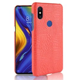 Xiaomi Mi Mix 3 Étui Pour Classique Élégant Mode Classique D'alligator Anti Éraflure Housse De Protection Compatibilité - Rouge
